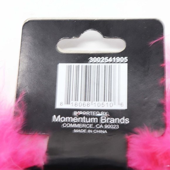 Hot Pink Ponytail and Feathers Headband - Picture 4 of 4
